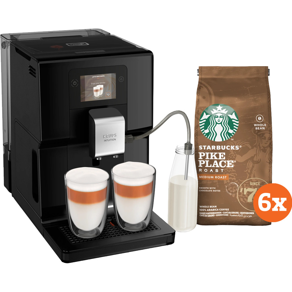 Krups Intuition Preference EA8738 + Starbucks Koffiebonen