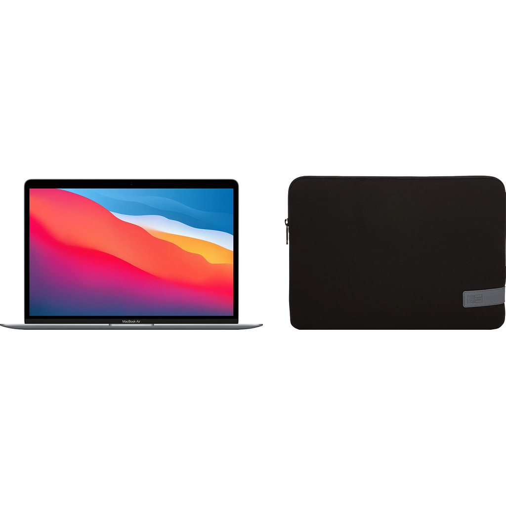Apple MacBook Air (2020) MGN73N/A Space Gray + Case Logic Reflect sleeve