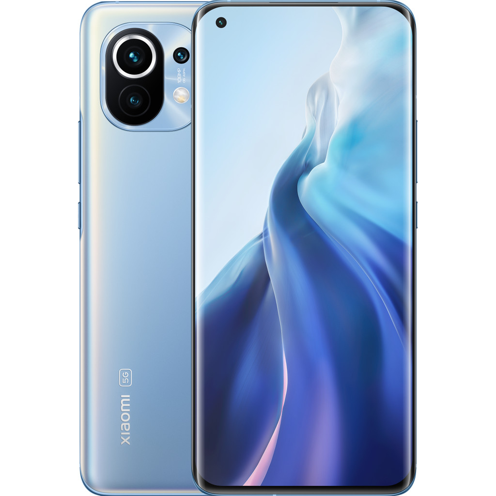 Xiaomi Mi 11 256GB Blauw 5G-256 GB opslagcapaciteit 6,8 inch quad hd scherm Android 11