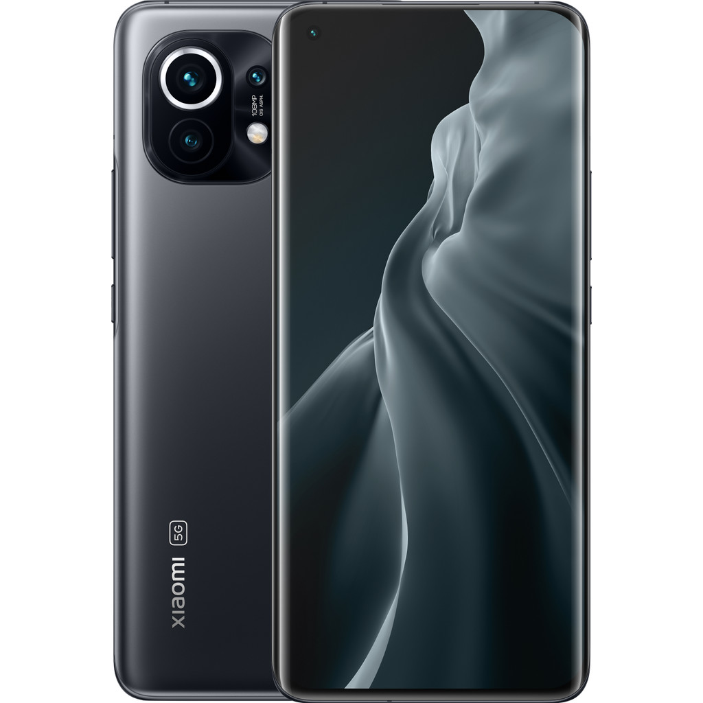 Xiaomi Mi 11 256GB Grijs 5G-256 GB opslagcapaciteit 6,8 inch quad hd scherm Android 11