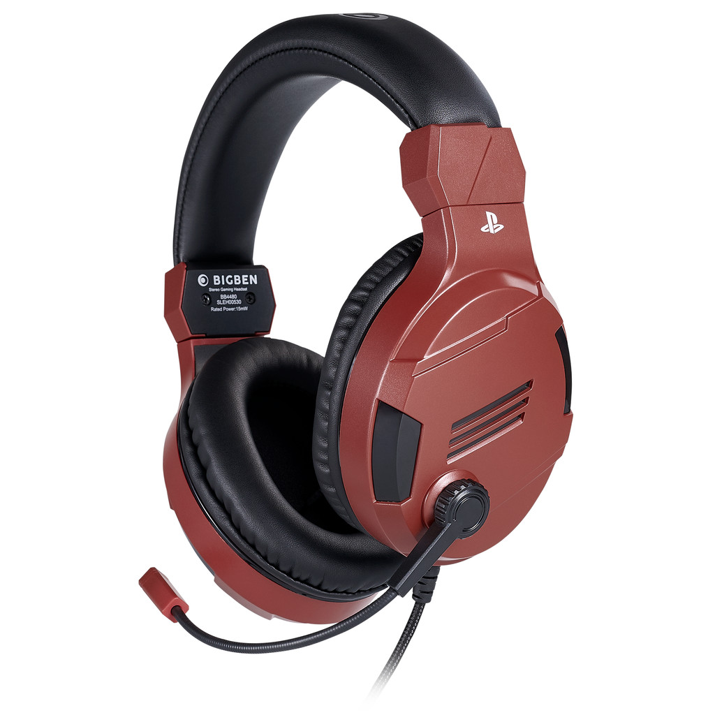 BIGBEN PS4 Stereo Gaming Headset V3 Rood