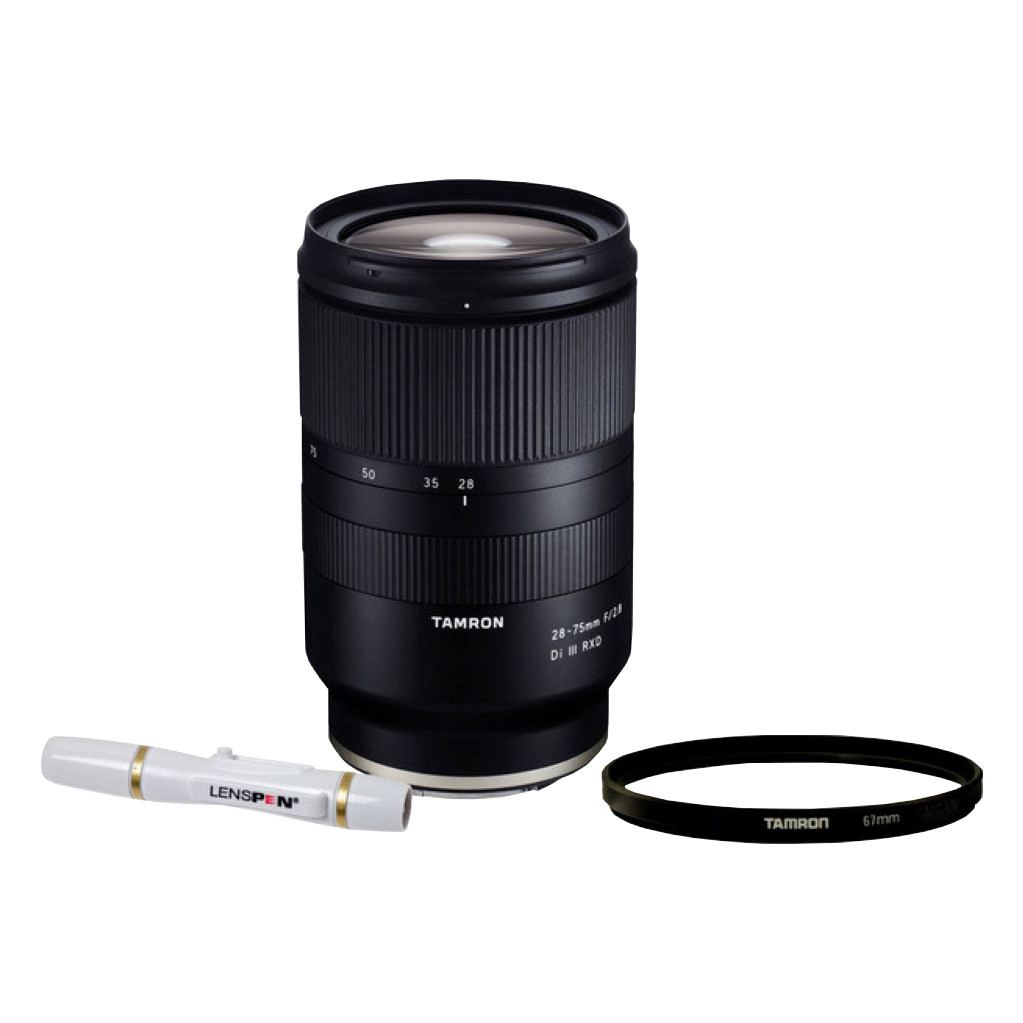 Tamron 28-75mm f/2.8 Di III RXD Sony FE + UV-Filter 67mm + Elite Lenspen