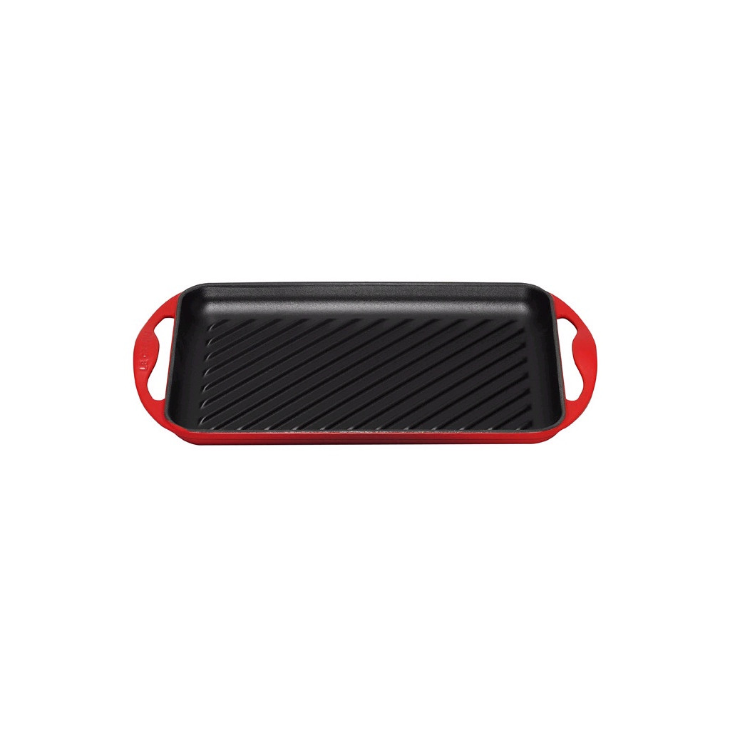 Le Creuset Rechthoekige Grillplaat 32,5 x 22 Kersenrood