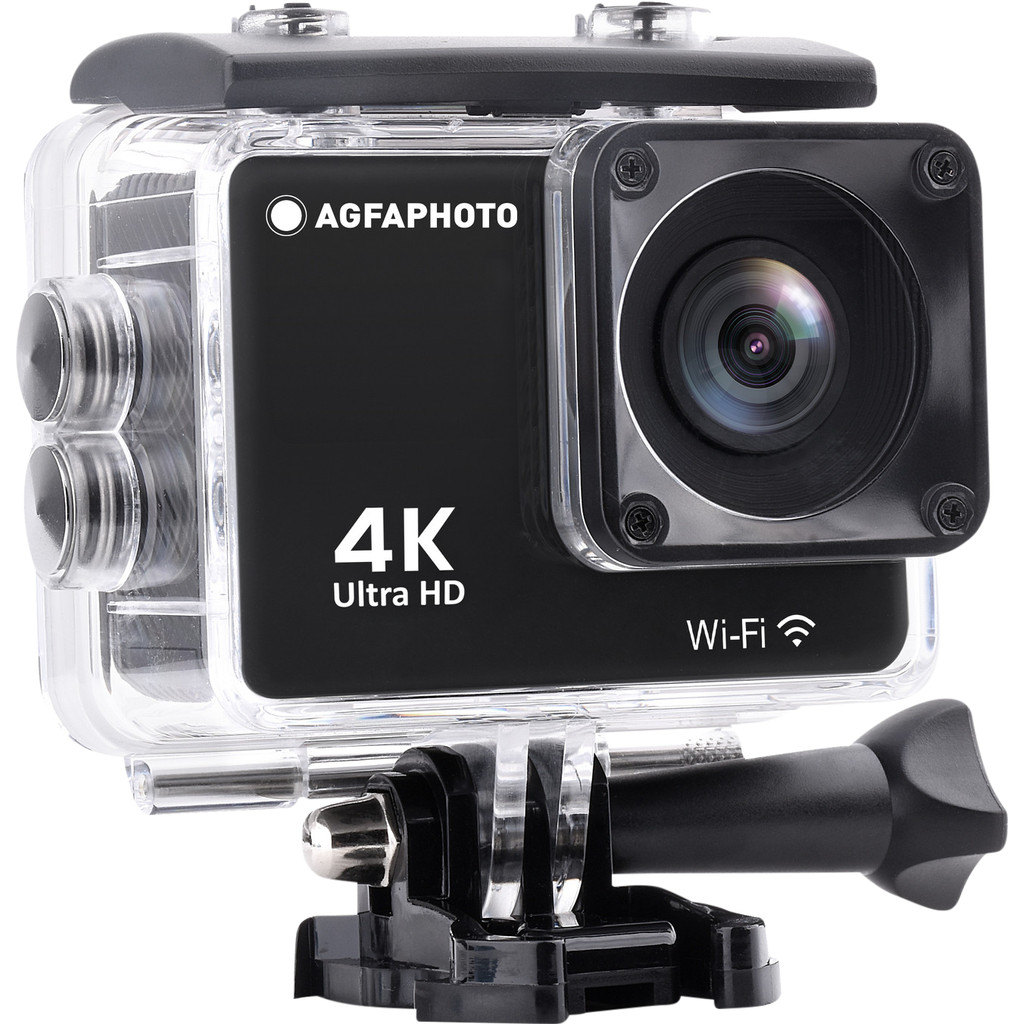 Agfa Photo Action Cam AC 9000-Ultra hd, 4K Cinema 30fps  Beeldstabilisatie  Geen spraakbesturing
