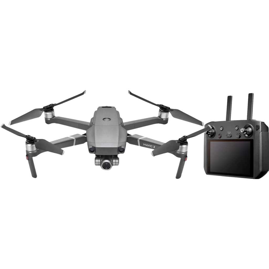 DJI Mavic 2 Zoom + DJI Smart Controller-12 megapixels, filmt in 4K Met 2 afstandsbedieningen 360 graden obstakeldetectie