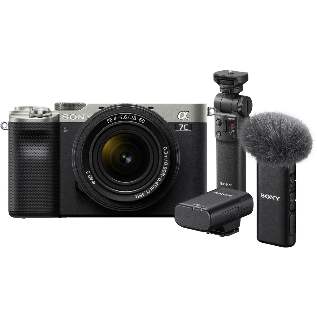 Coolblue Sony A7C Zilver + 28-60mm f/4-5.6 Vlogkit aanbieding