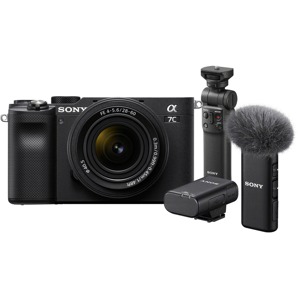 Coolblue Sony A7C Zwart + 28-60mm f/4-5.6 Vlogkit aanbieding