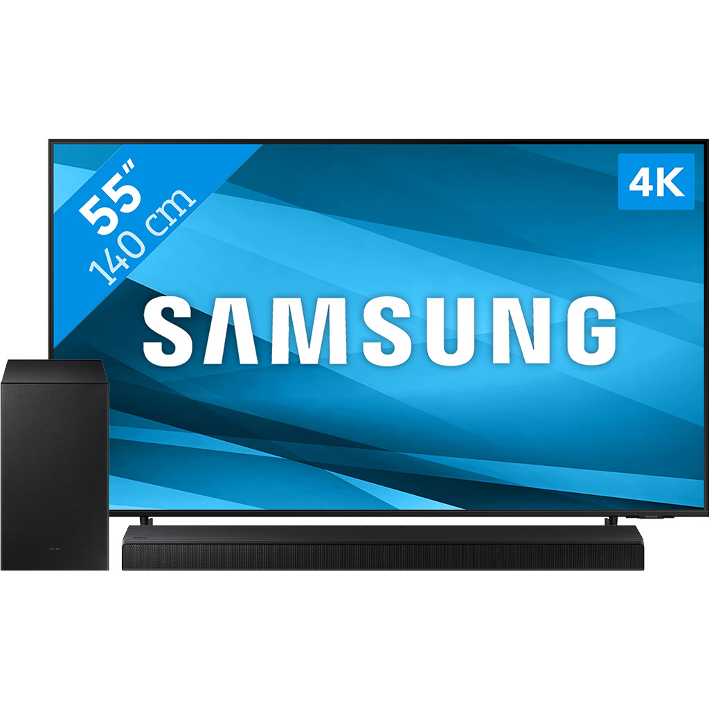 Samsung Crystal UHD 55AU8000 (2021) + Soundbar