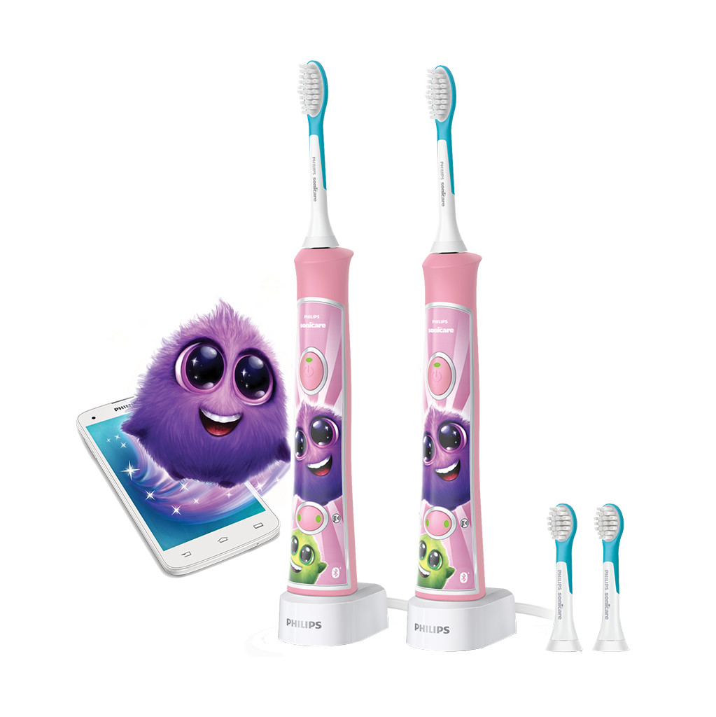 Coolblue Philips Sonicare for Kids Connected HX6352/42 - Duopack aanbieding