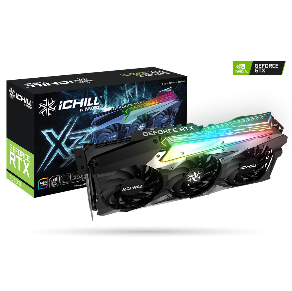 INNO3D GeForce RTX 3080 Ti iCHILL X3-Verlichting peripherals 12 GB GDDR6 geheugen Kloksnelheid 1710 MHz