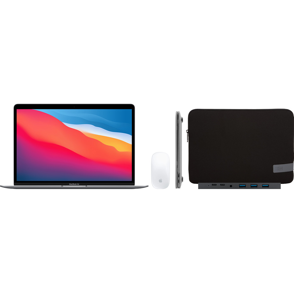 Apple MacBook Air (2020) 16GB/512GB Apple M1 Space Gray + Accessoirepakket Plus