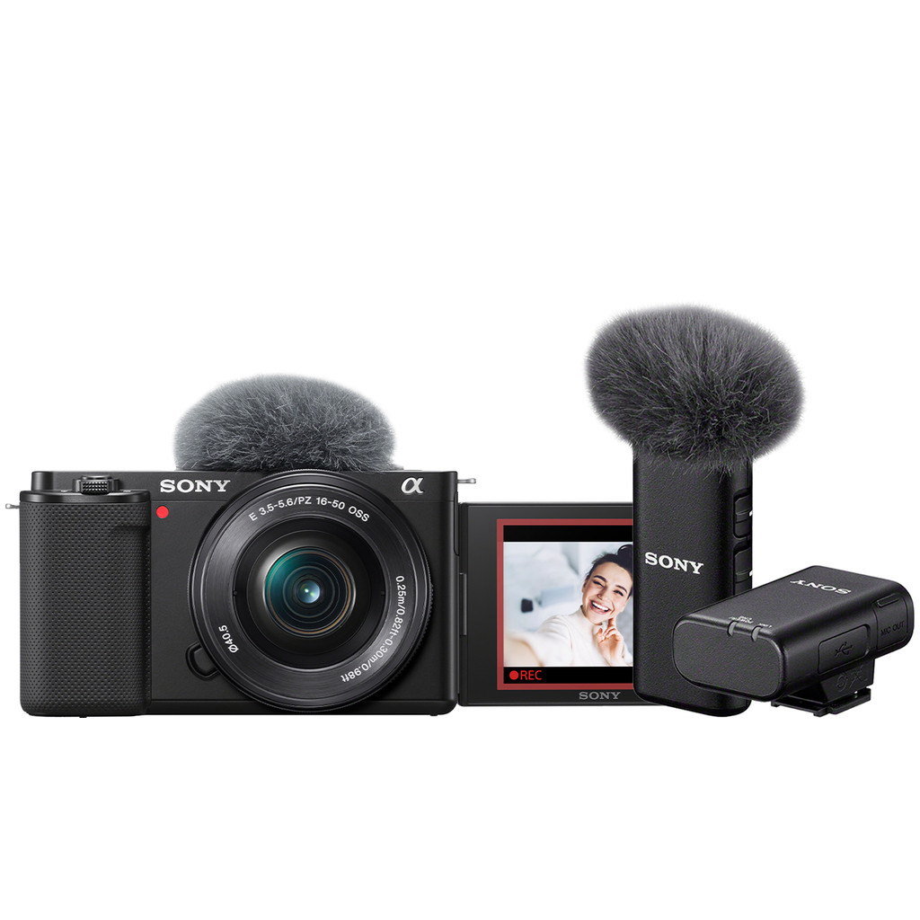 Coolblue Sony ZV-E 10 + 16-50mm f/3.5-5.6+ Draadloze Microfoon aanbieding