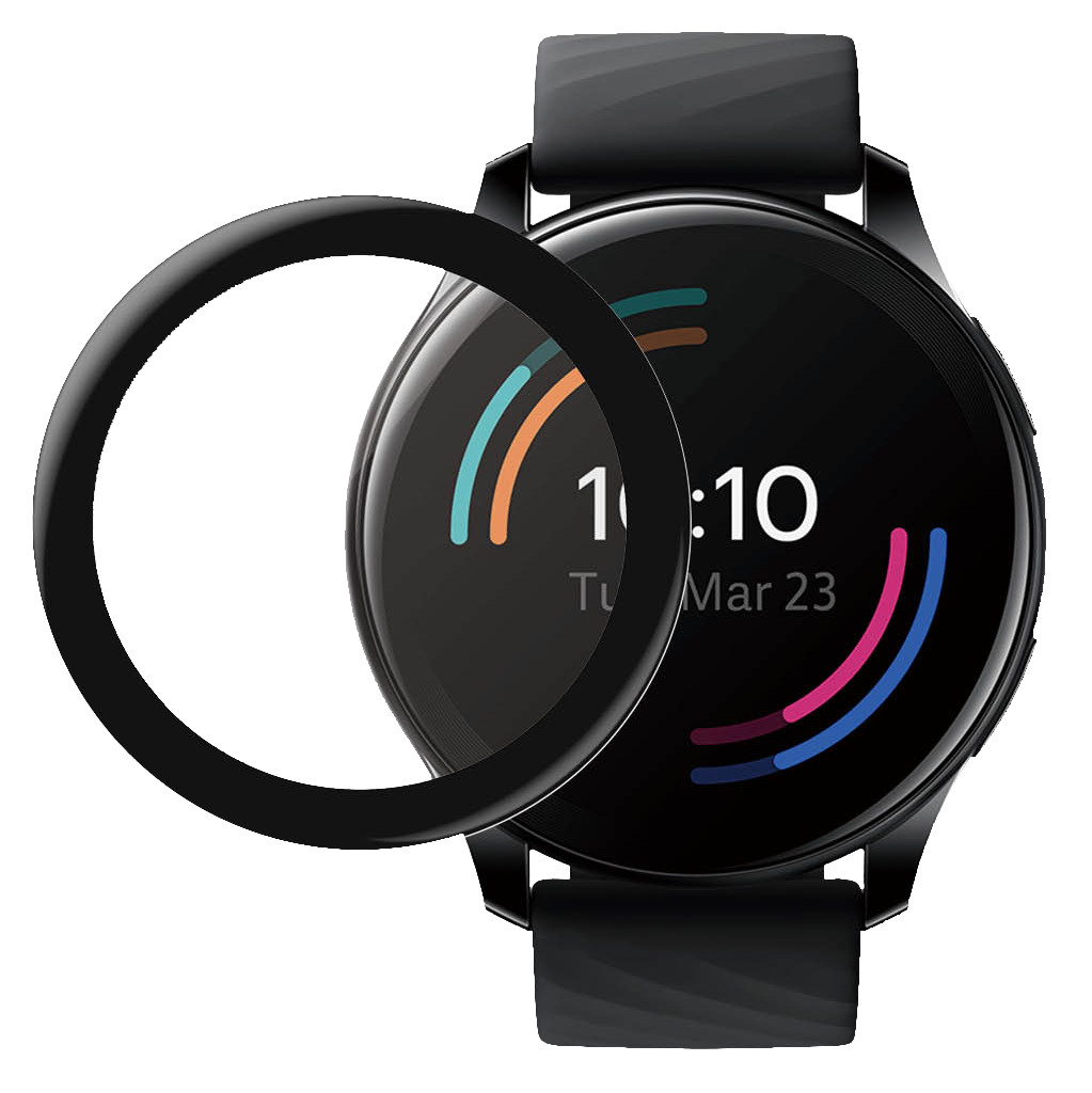 PanzerGlass Anti-Bacterial OnePlus Watch Screenprotector Glas Zwart