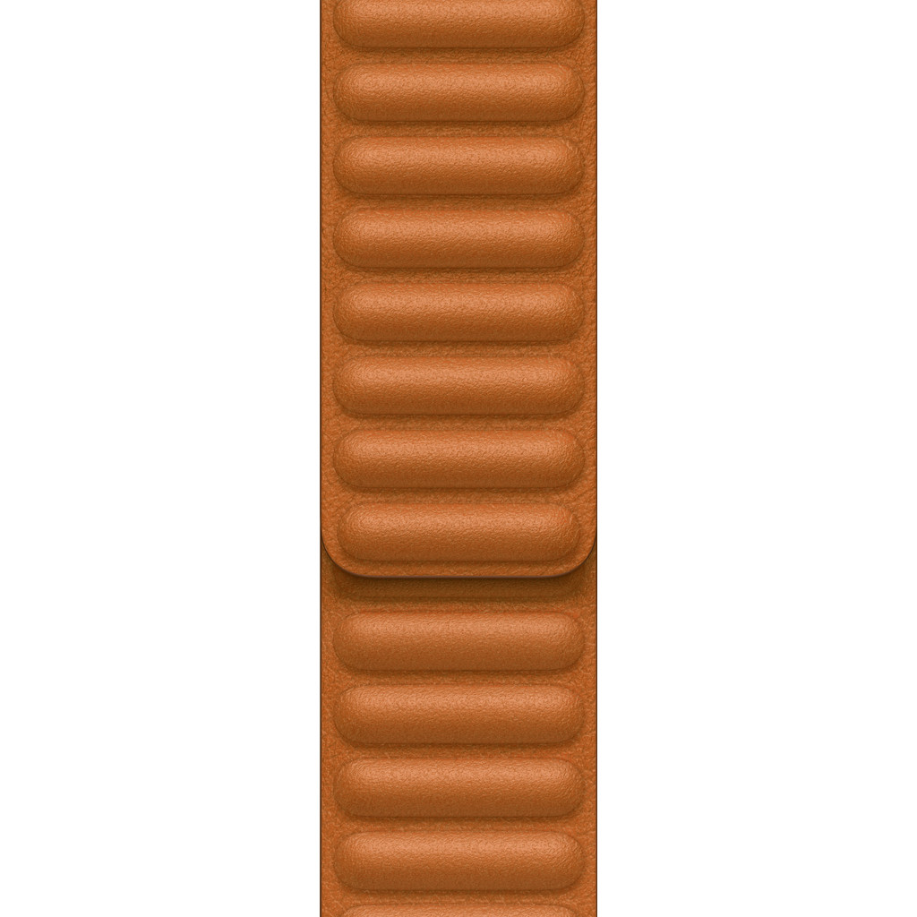 Apple Watch 38/40/41 mm Leather Link Horlogeband Goudbruin – Small/Medium