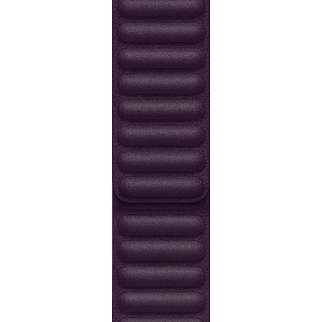 Apple Watch 42/44/45 mm Leather Link Horlogeband Donkere kers – Medium/Large