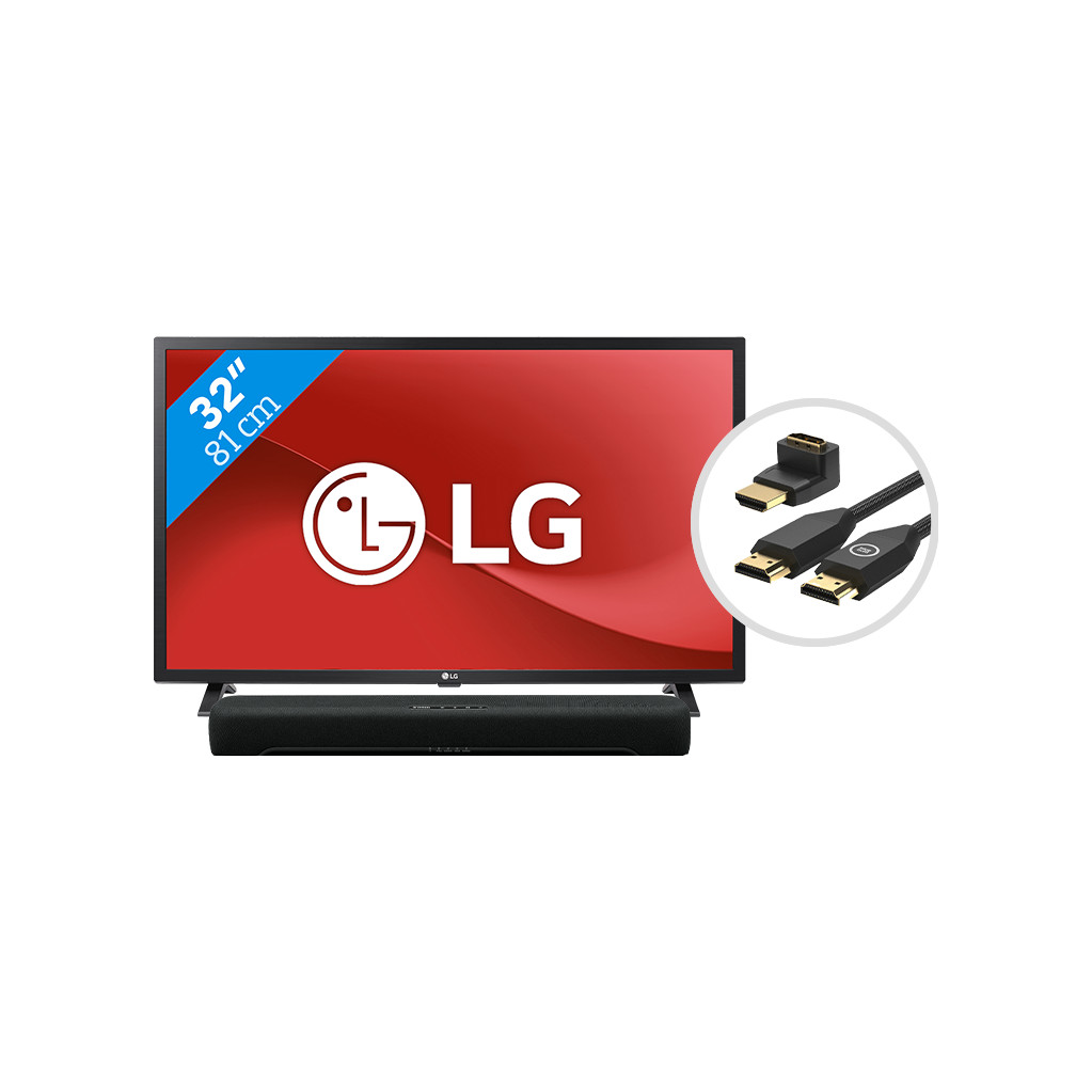 LG 32LM6370PLA (2021) + Soundbar + HDMI kabel
