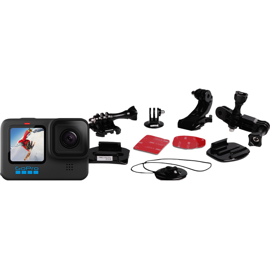 Coolblue GoPro HERO 10 Black - Bevestigingskit aanbieding
