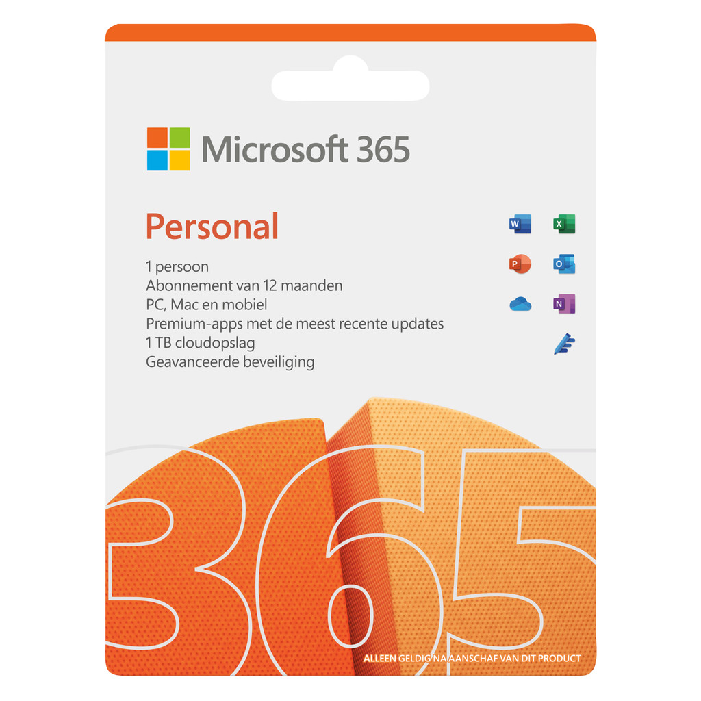 Microsoft 365 Personal EN Abonnement 1 jaar
