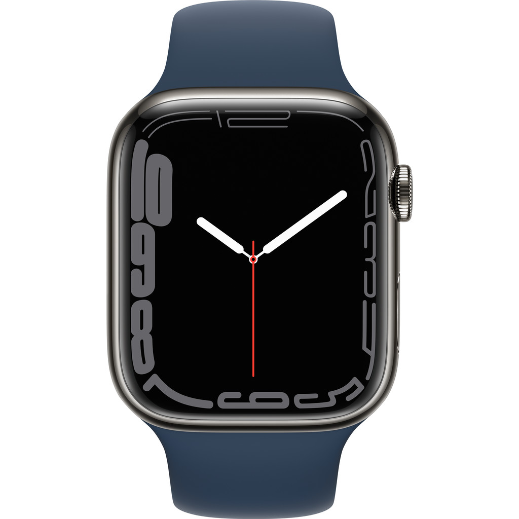 Apple Watch Series 7 - 45 mm - 4G - GPS - Stainless Steel Case - Grafiet