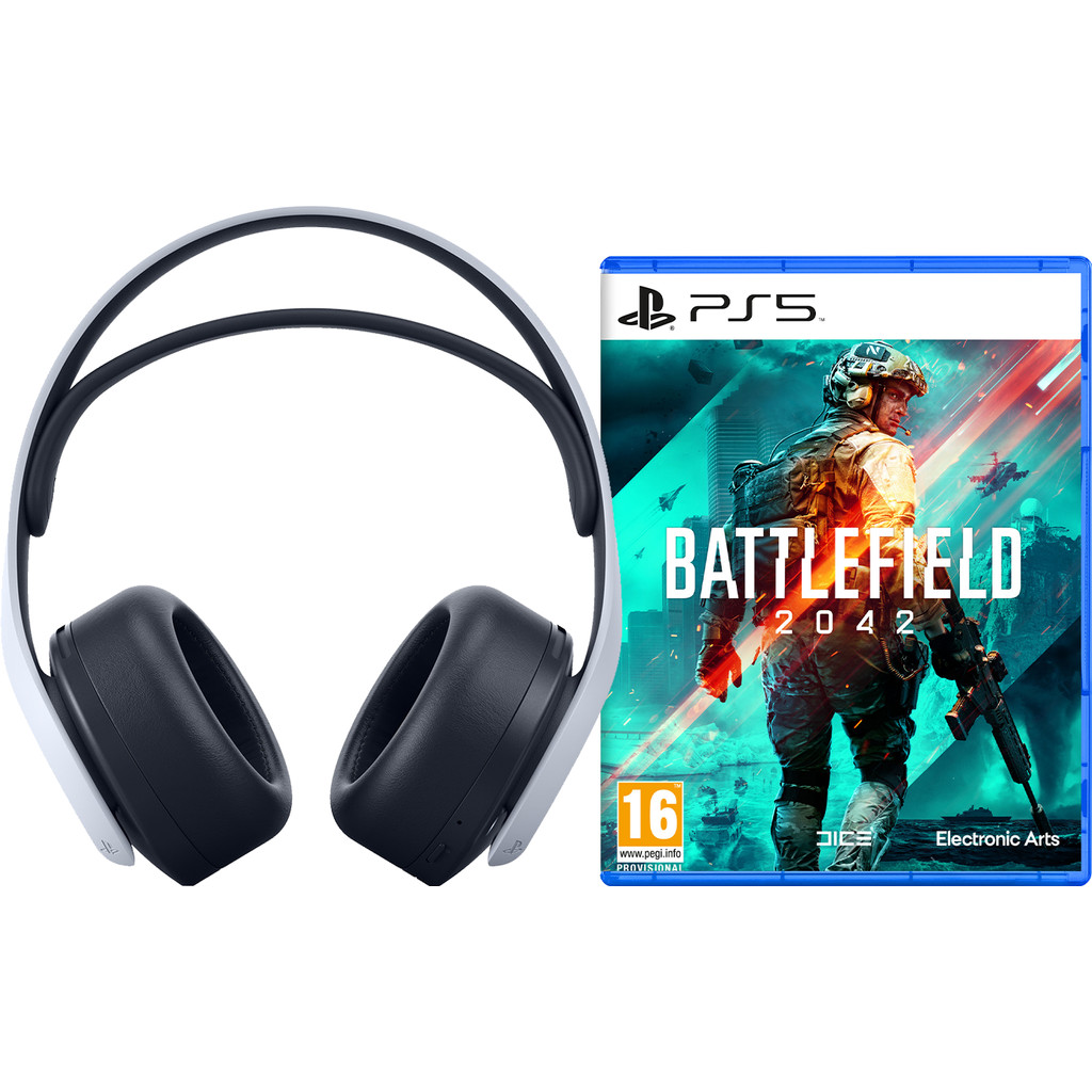 Battlefield 2042 PS5 versie met 3D Pulse headset WIT