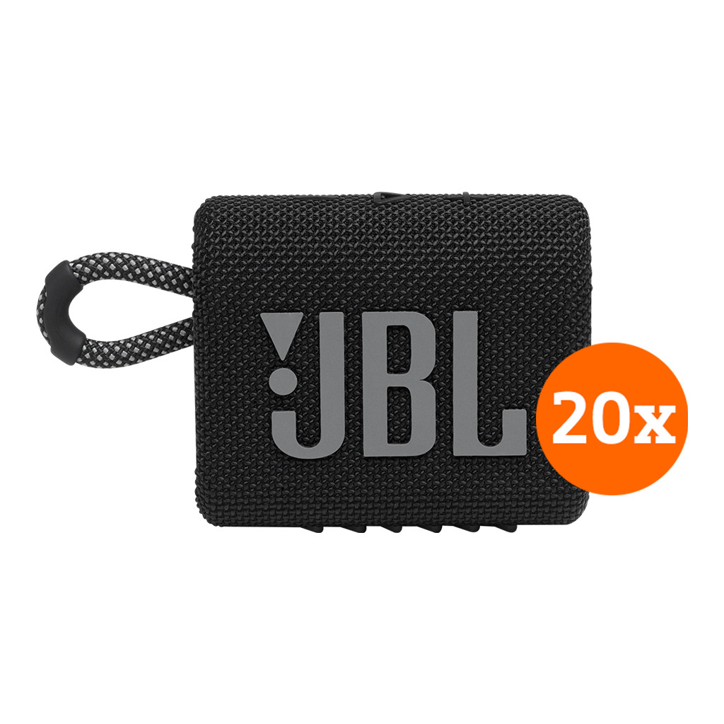 Coolblue JBL Go 3 zwart 20-pack aanbieding