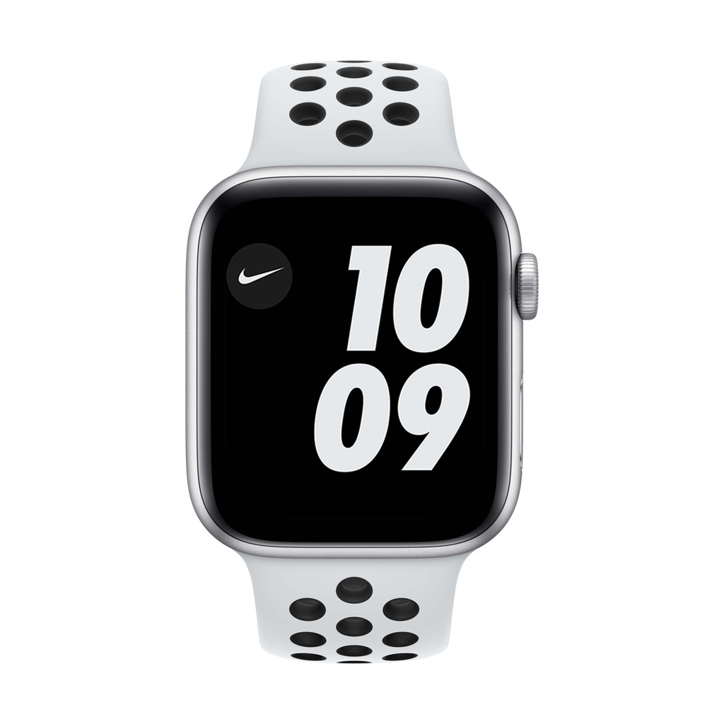 Apple Watch Nike SE 44mm Zilver Aluminium Witte Sportband - Coolblue - Voor  23.59u, morgen in huis