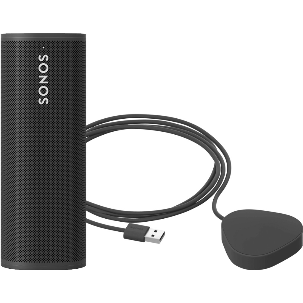 Coolblue Sonos Roam zwart + wireless charger aanbieding