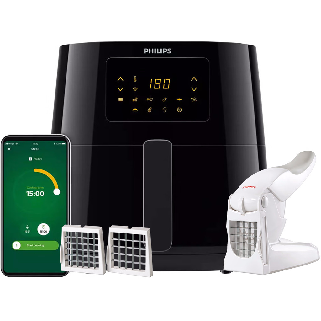 Philips Airfryer XL Connected HD9280/70 + Frietsnijder