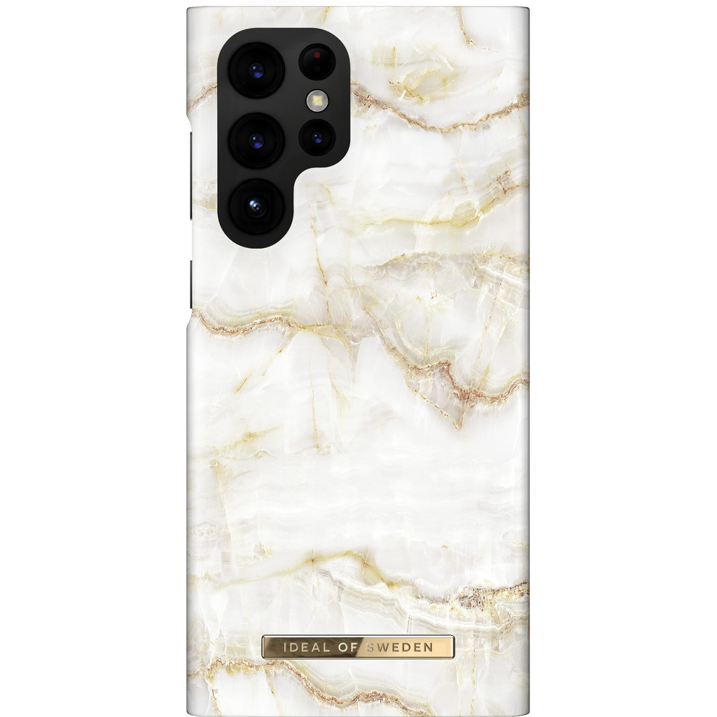 iDeal Of Sweden Fashion Case Samsung Galaxy S22 Ultra Golden Pearl Marble