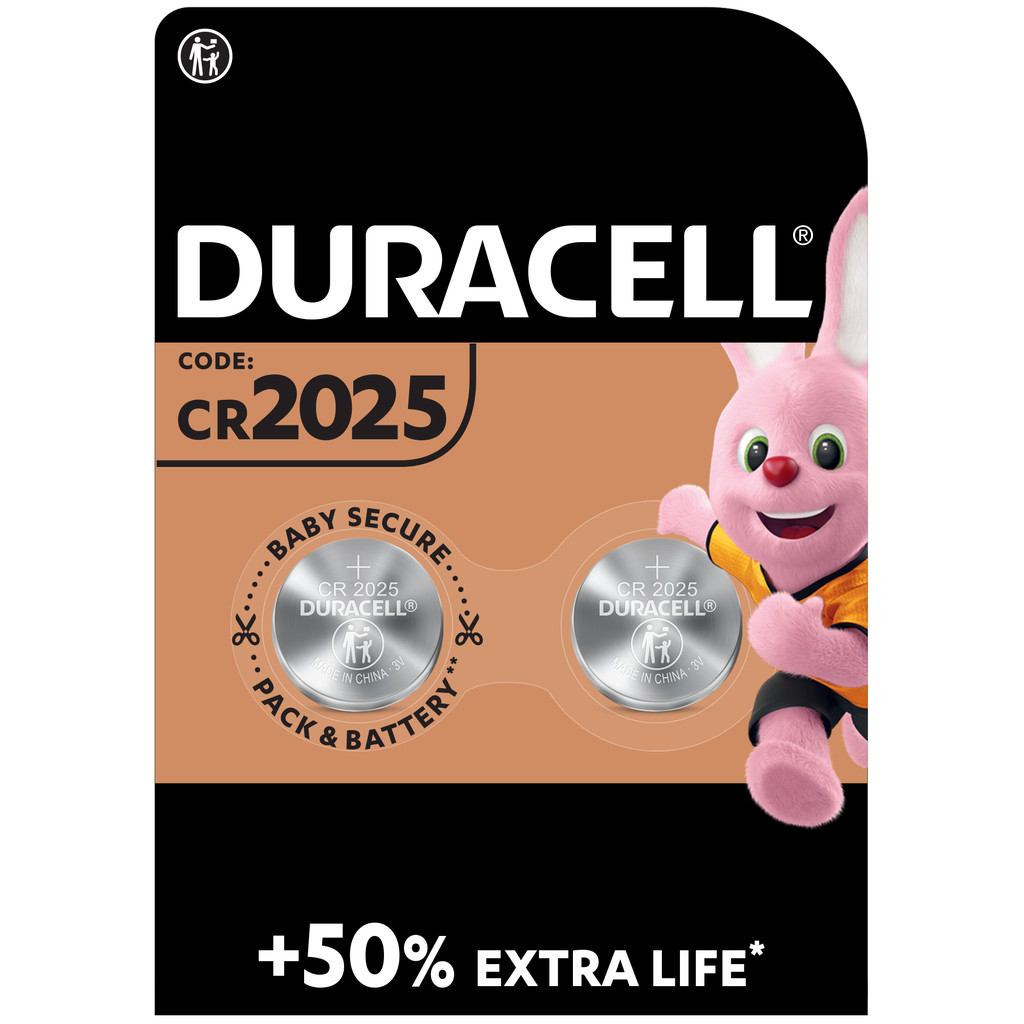 Duracell Specialty 2025 Lithium-knoopcelbatterij 3V 2 stuks