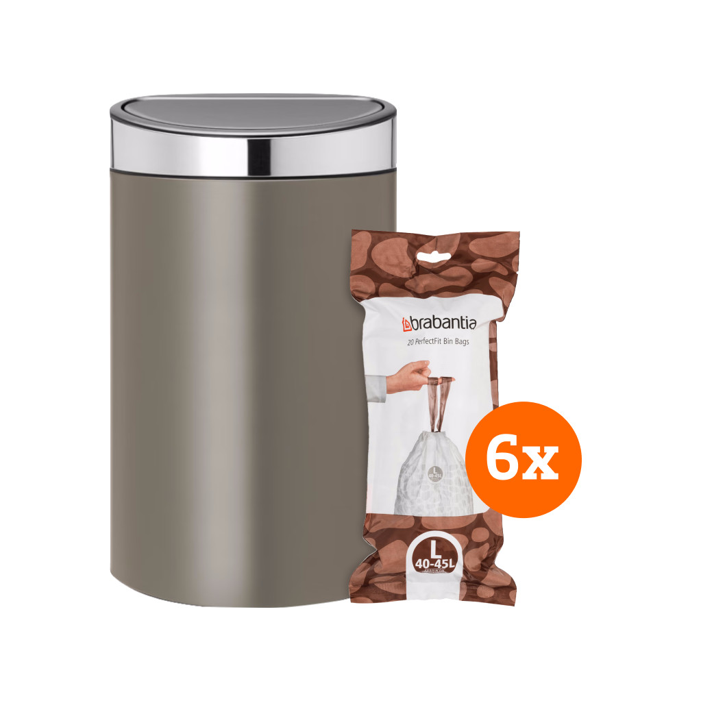 Brabantia touch bin 30l platinum kopen? Online