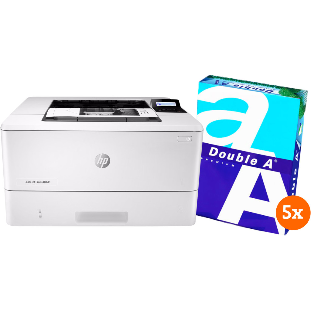 HP LaserJet Pro M404dn + 2500 vellen A4 papier Rondea