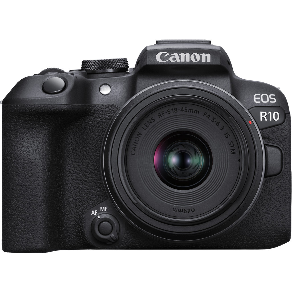 Canon EOS R10 + RF-S 18-45mm + EF-EOS R Adapter-APS-C beeldsensor  Incl. 18-45mm lens  Gevorderd