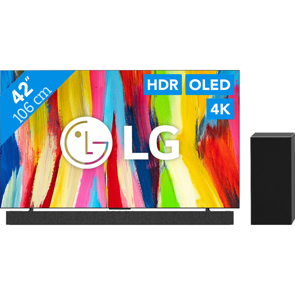 Coolblue LG OLED42C24LA (2022) + Soundbar aanbieding