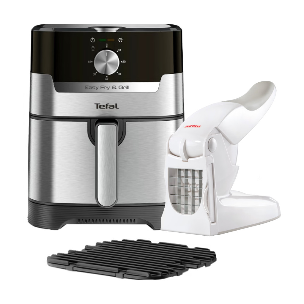 Tefal Easy Fry & Grill EY501D Rvs + Frietsnijder
