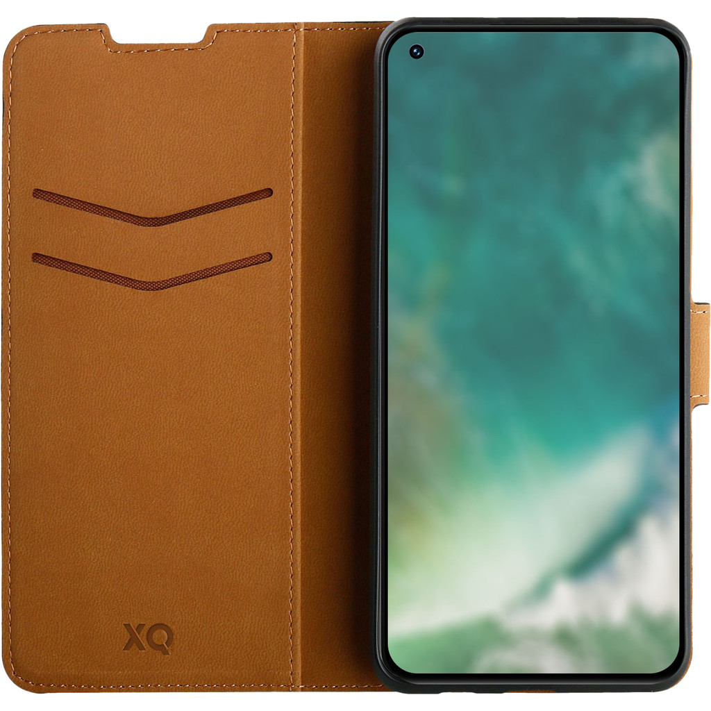 OPPO Find X5 Hoesje - XQISIT - Slim Wallet Serie - Kunstlederen Bookcase - Zwart - Hoesje Geschikt Voor OPPO Find X5