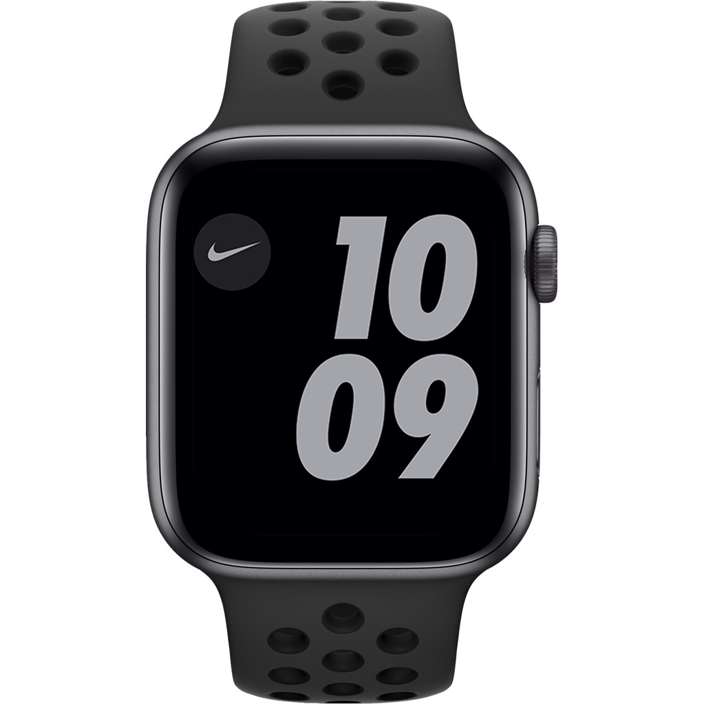 Apple Watch Nike SE 4G 44mm Space Grey Aluminium Zwarte Sportband