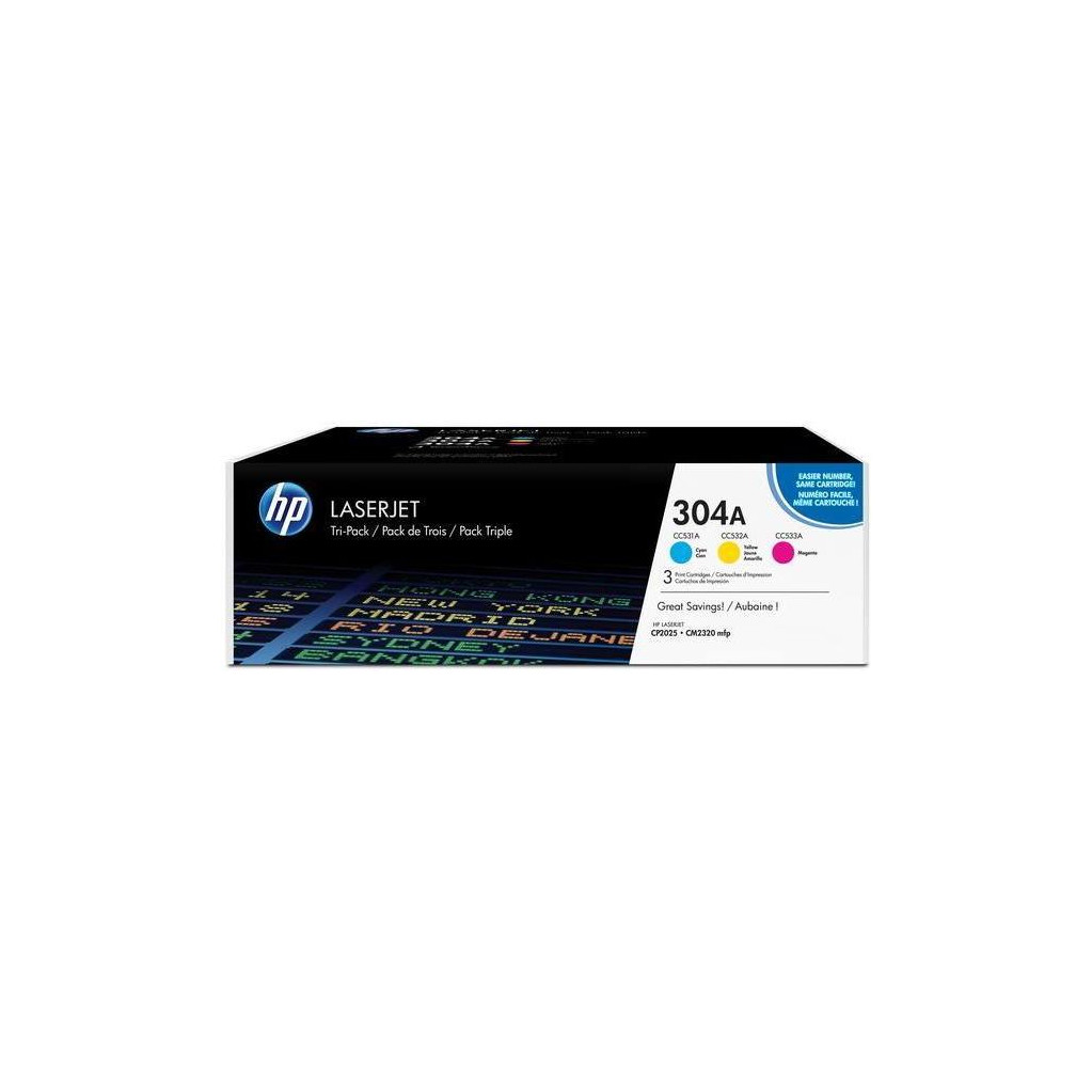 Hp 304A Laserjet Toner Tri Pack Cf372Am hp kopen in de aanbieding