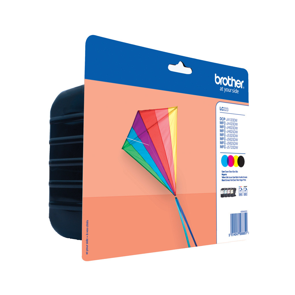 Brother Lc 223 4 Kleuren Pack Lc 223Valbp brother kopen in de aanbieding