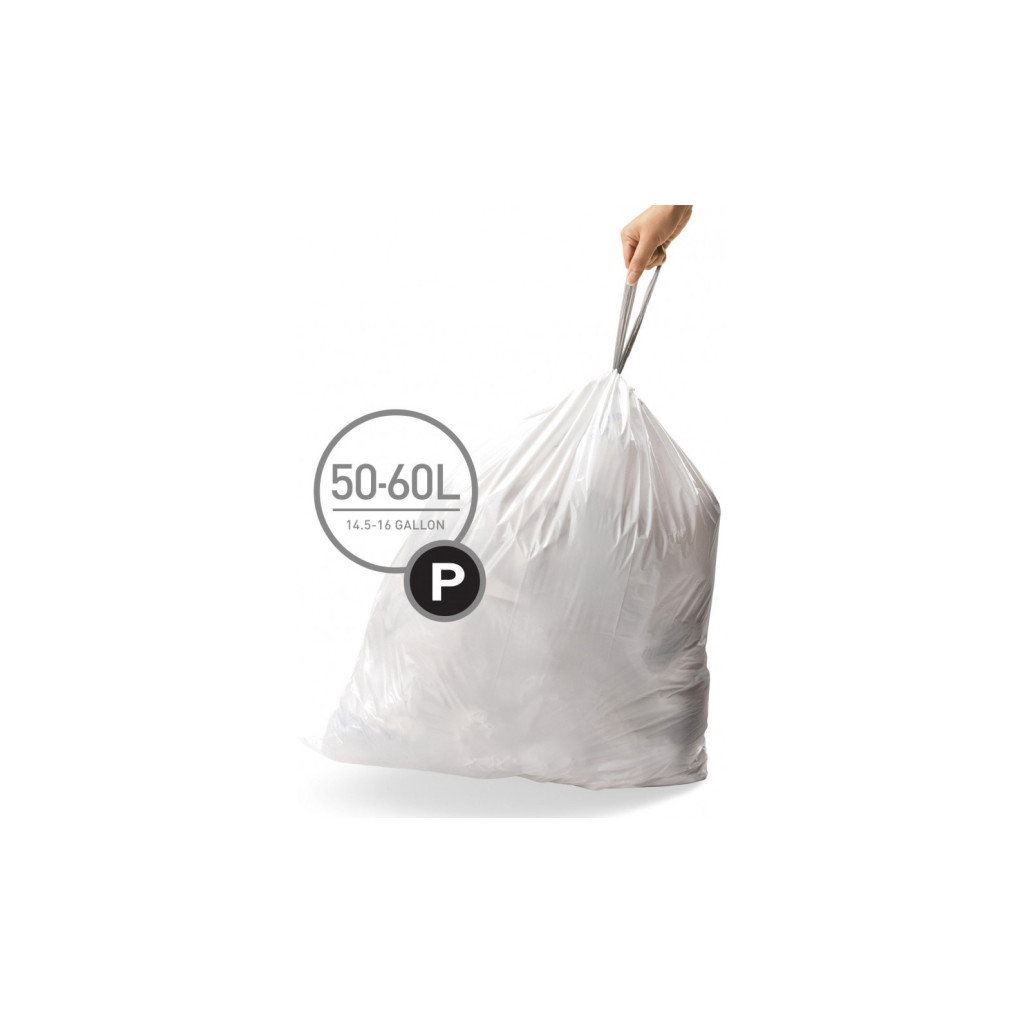 Simplehuman Afvalzak Code P - 50-60 Liter (20 stuks)