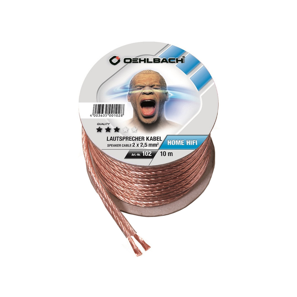 Oehlbach Luidsprekerkabel 2 X 25 Mm 10 Meter oehlbach kopen in de aanbieding