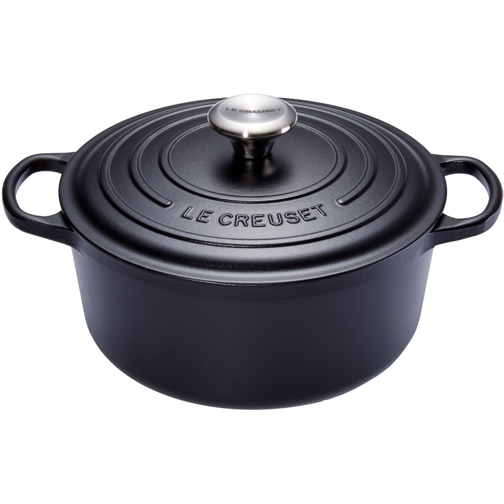 Le Creuset Ronde Stoof-/Braadpan 26 cm Zwart