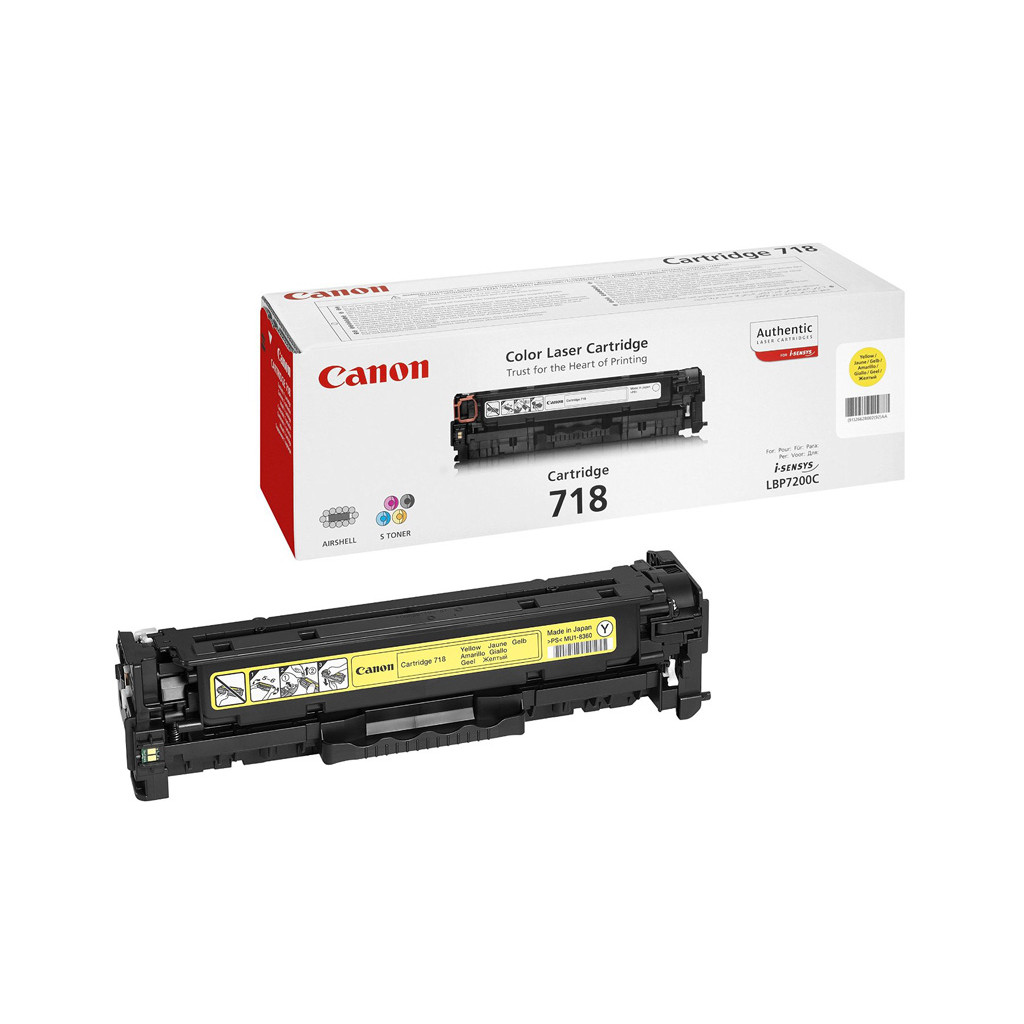 Canon Crg 718 Toner Geel 2659B002 canon kopen in de aanbieding