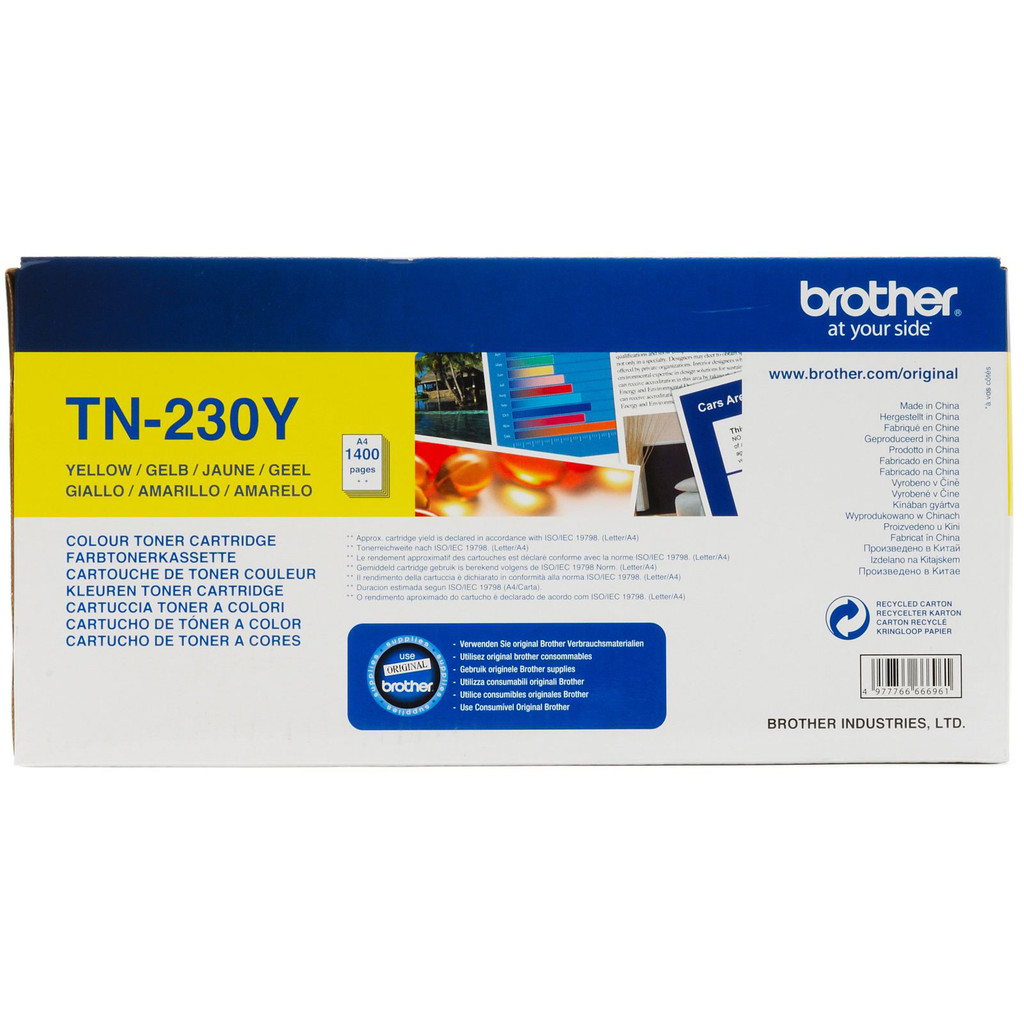 Brother Tn 230Y Toner Yellow Geel brother kopen in de aanbieding