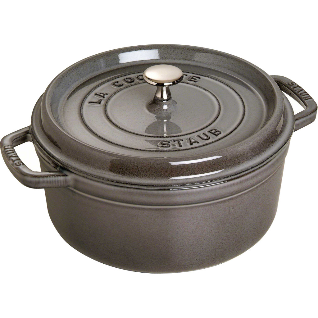 Staub Ronde Stoof-/Braadpan 26 cm Grafietgrijs