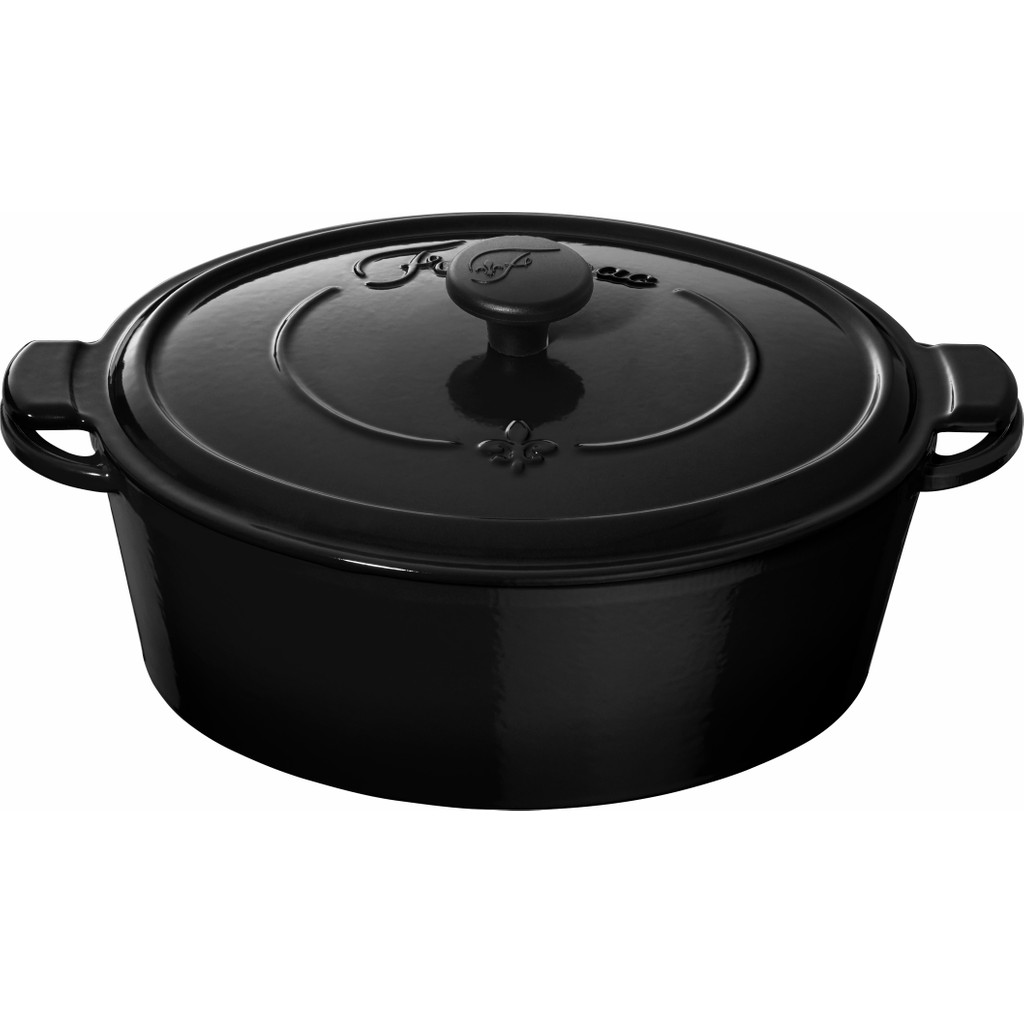 Fontignac ovale Stoof/Braadpan 29 cm Zwart