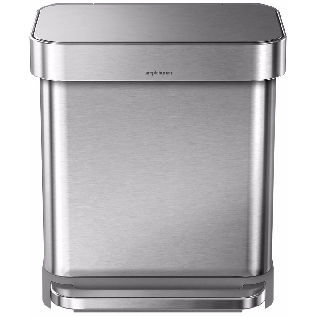 Simplehuman Rectangular Liner Pocket 30 Liter RVS