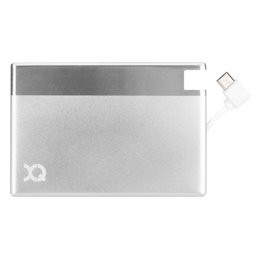 Xqisit Ultra Slim Powerbank 1350 Mah Micro Usb Zilver xqisit kopen in de aanbieding