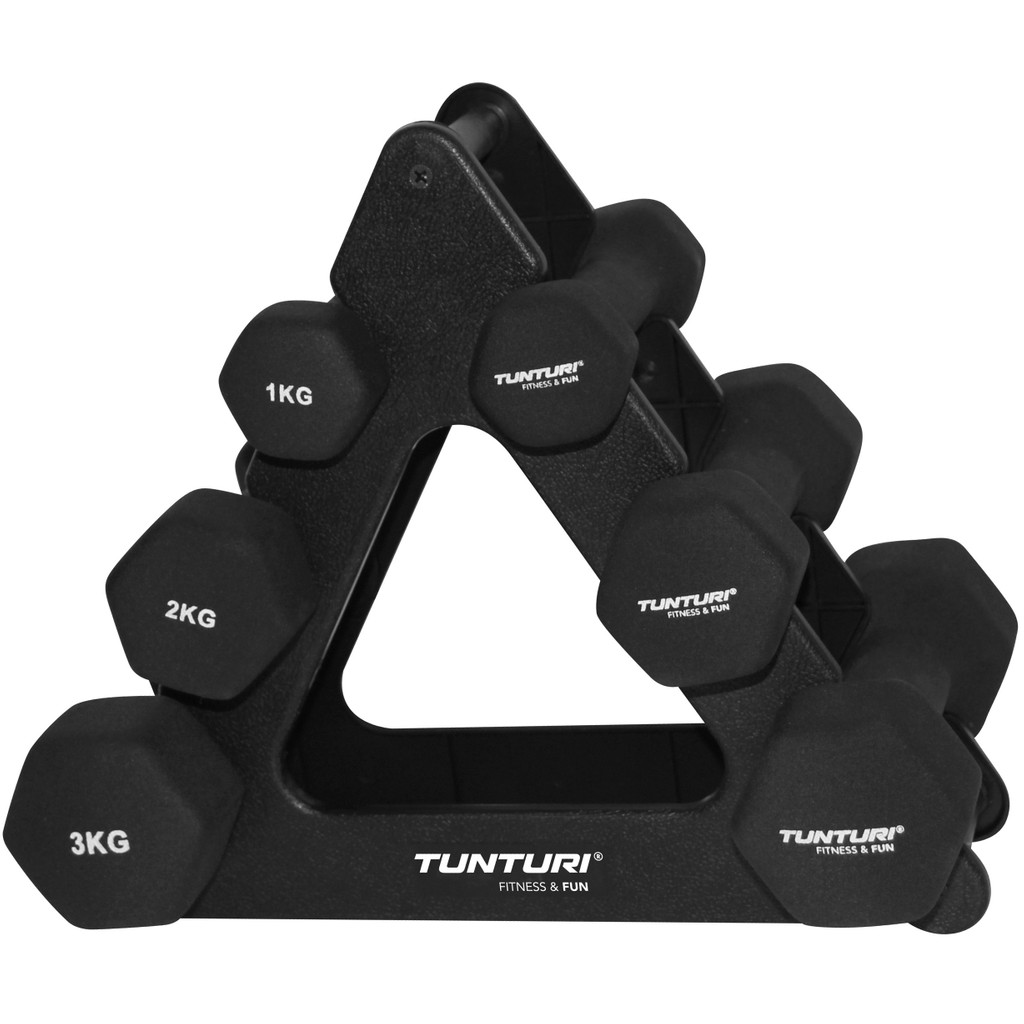 Tunturi Neopreen Dumbbellset 1 2 3 Kg tunturi kopen in de aanbieding Tunturi Neopreen Dumbbellset 1 2 3 Kg tunturi kopen in de aanbieding