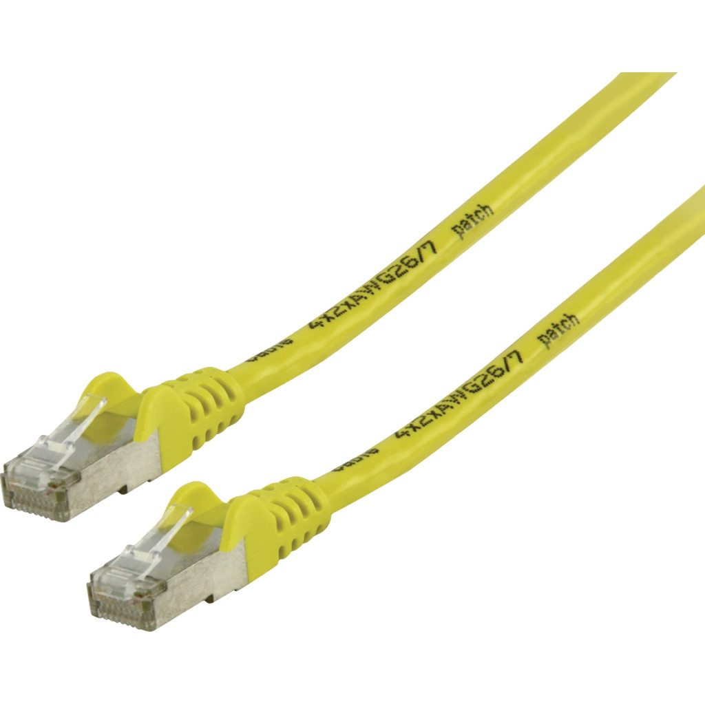 Valueline Netwerkkabel Ftp Cat6 1 Meter Geel valueline kopen in de aanbieding